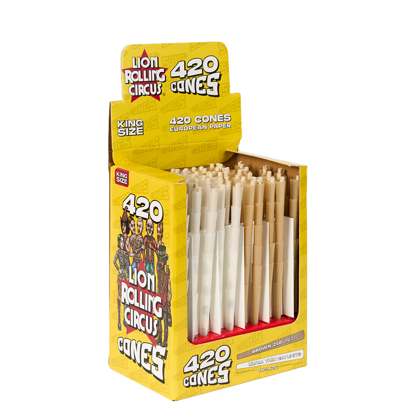 Unbleached King Size Bulk Cones | 420 cones