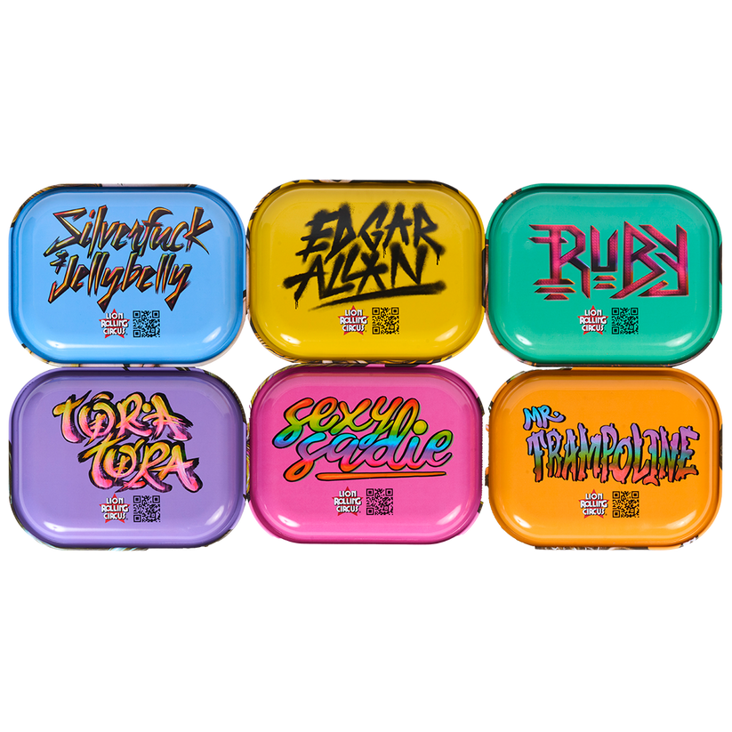 Small "Freaky Family" Tin Trays | 7x5.5" Assorted Designs Sold as Bundle
